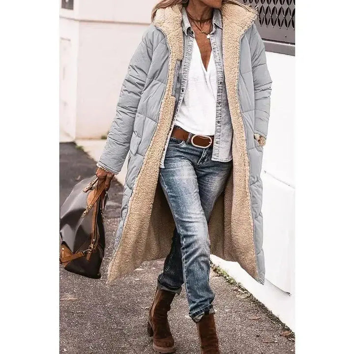 Ava | Oversized Sherpa-Lined Winter Coat