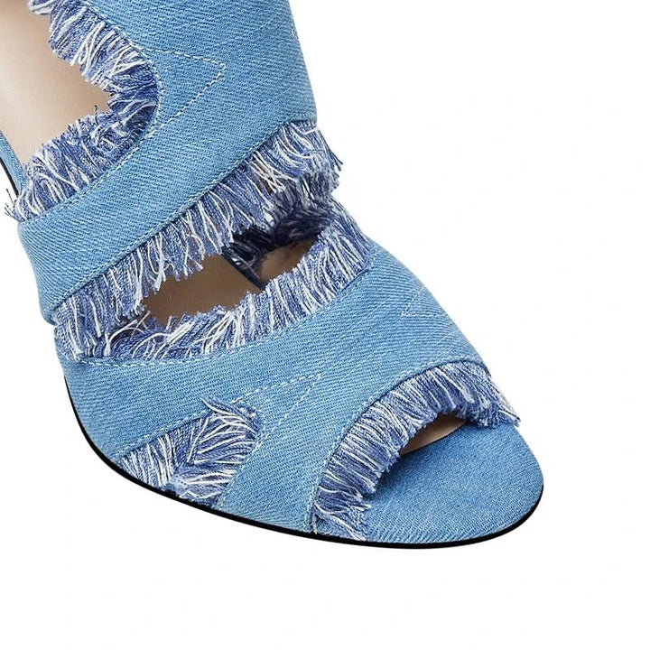Denim Heels