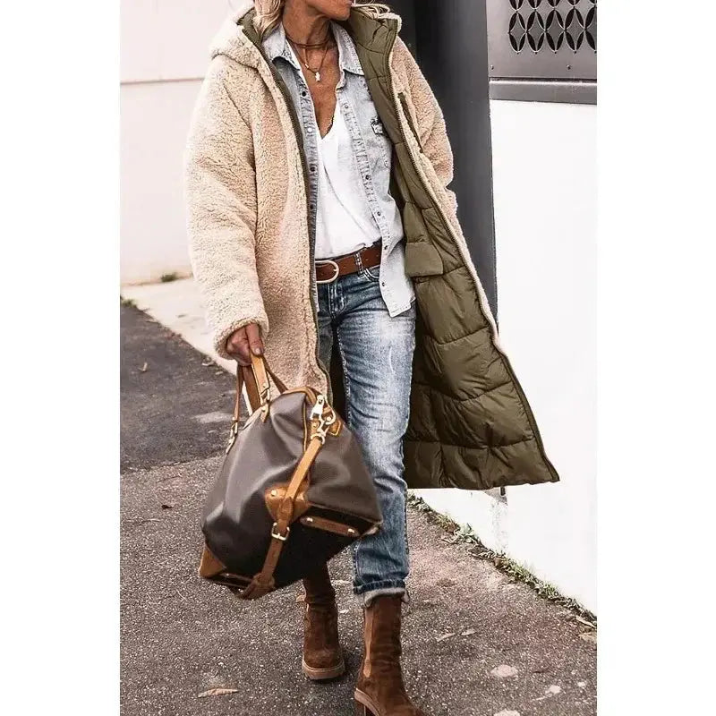 Ava | Oversized Sherpa-Lined Winter Coat
