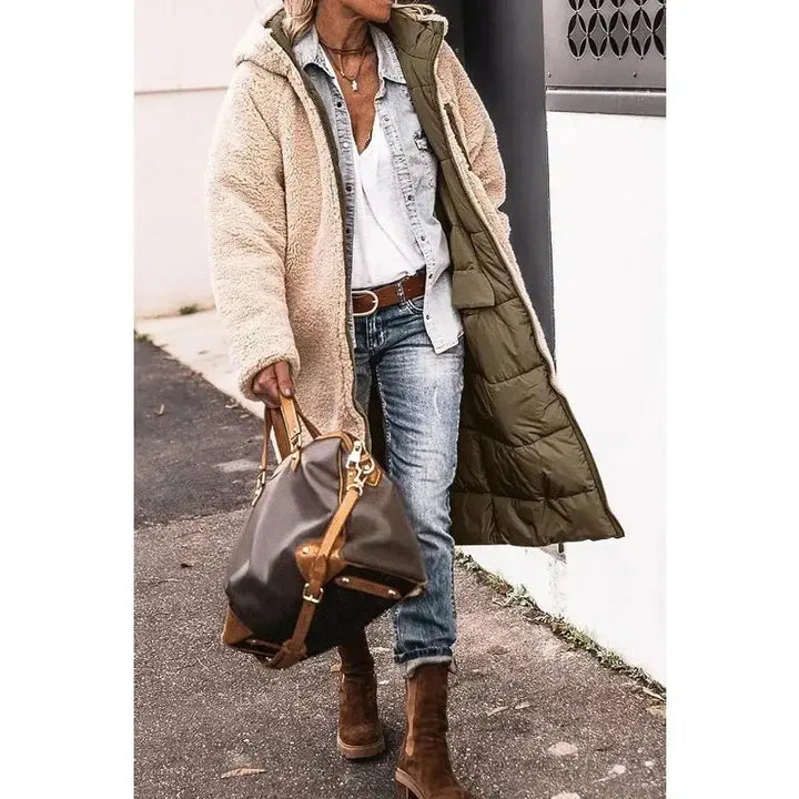 Ava | Oversized Sherpa-Lined Winter Coat