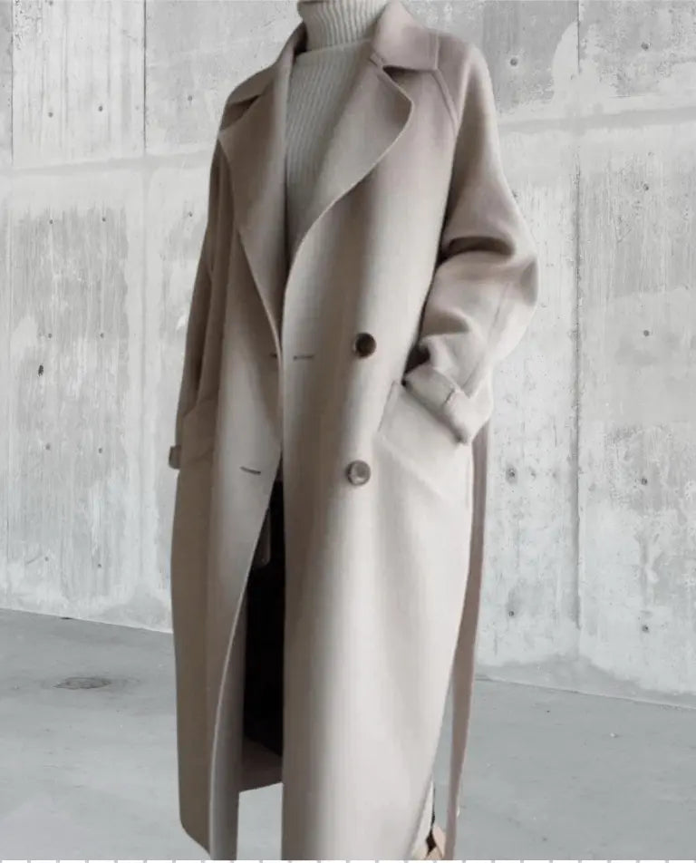 Sarah | Elegant -Blend Long Coat