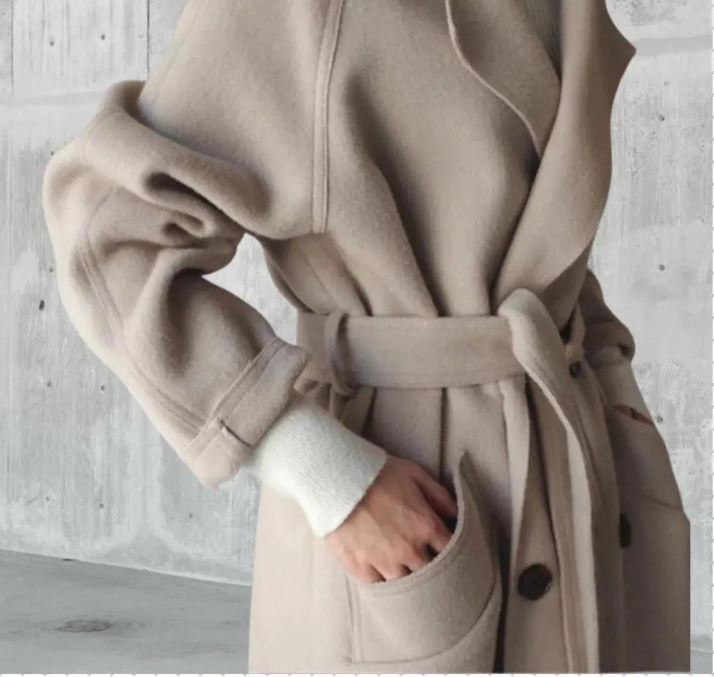 Sarah | Elegant -Blend Long Coat