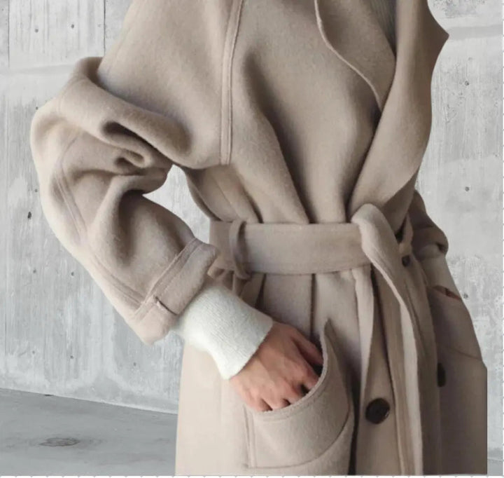 Sarah | Elegant -Blend Long Coat