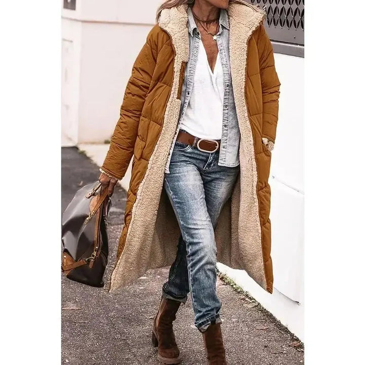 Ava | Oversized Sherpa-Lined Winter Coat