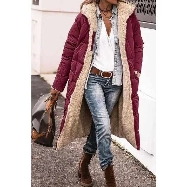 Ava | Oversized Sherpa-Lined Winter Coat