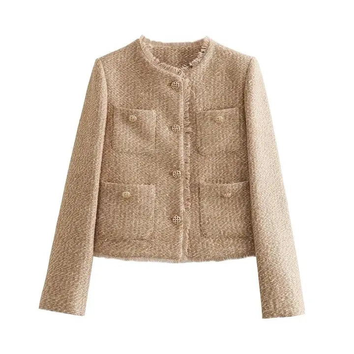 Delilah | Stylish Tweed Cropped Jacket