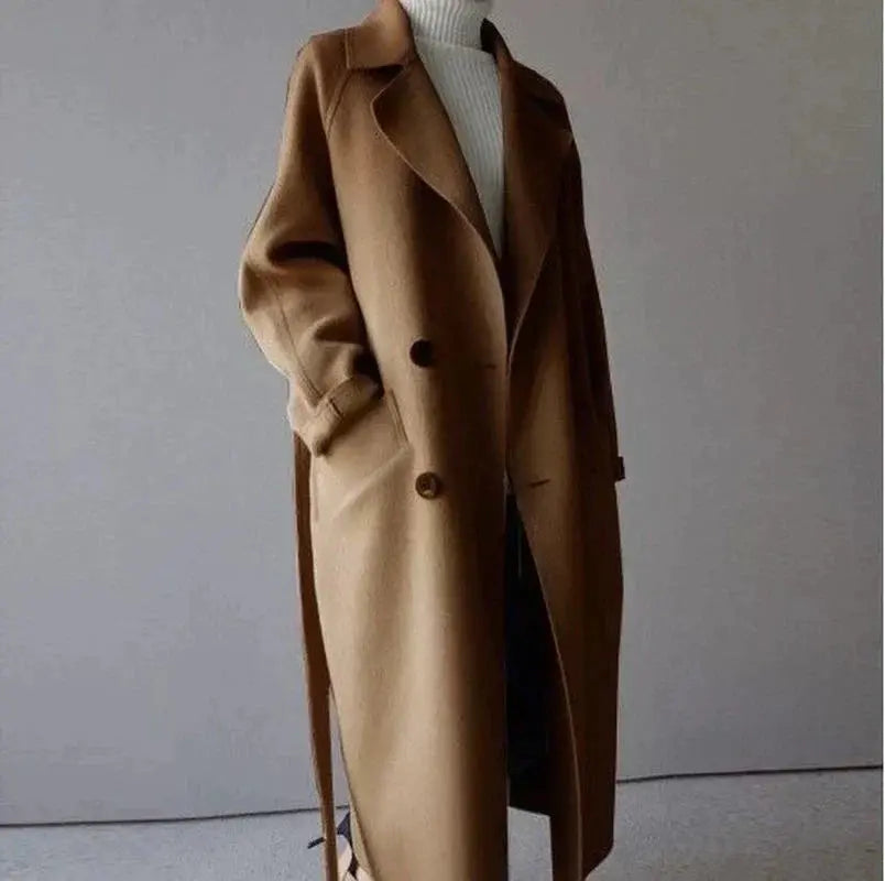 Sarah | Elegant -Blend Long Coat
