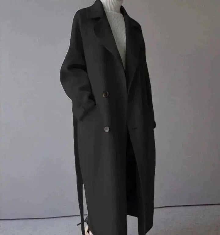 Sarah | Elegant -Blend Long Coat
