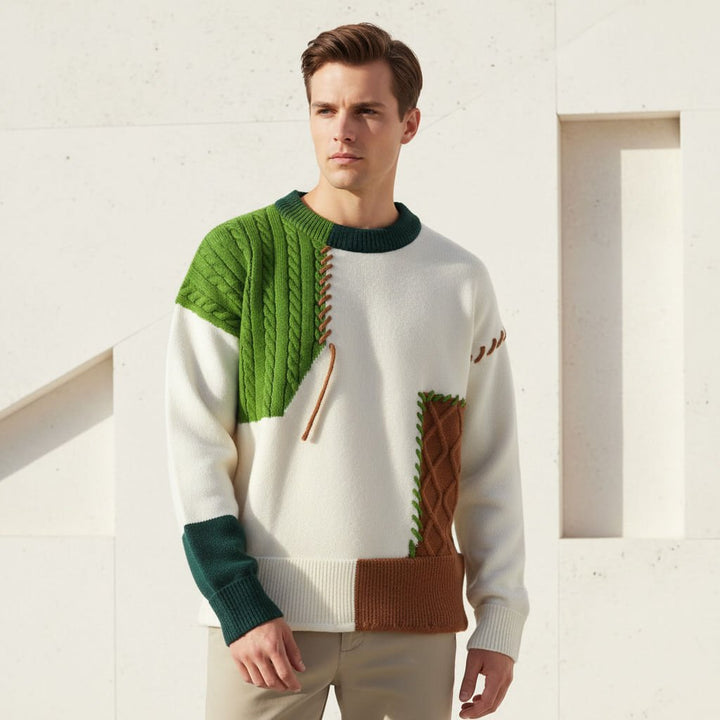 Blake Patch Knit Sweater