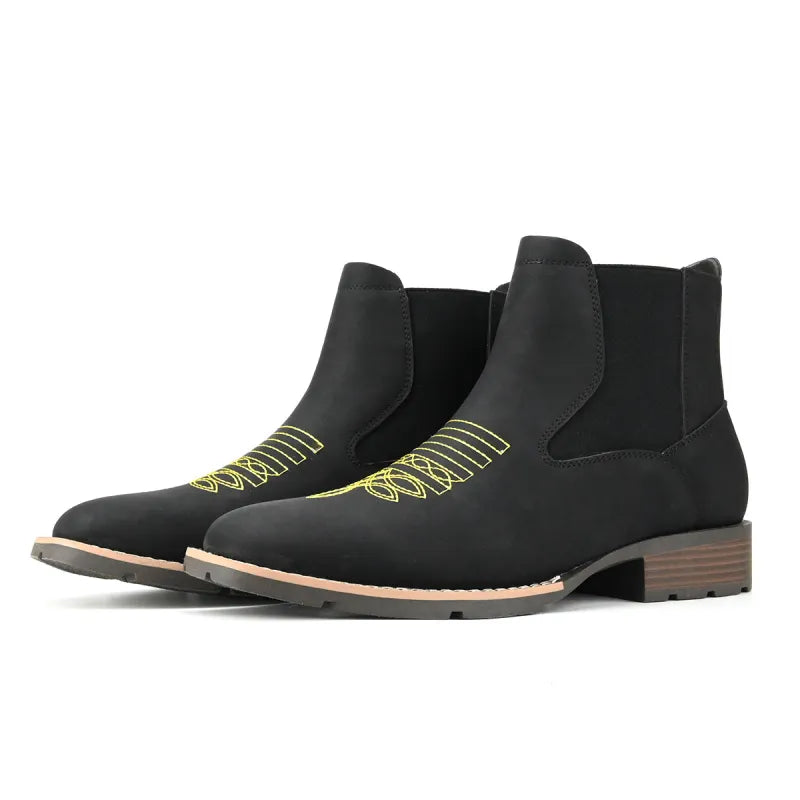 Kehlani | Women's Boots with Elastic Panels and Embroidery