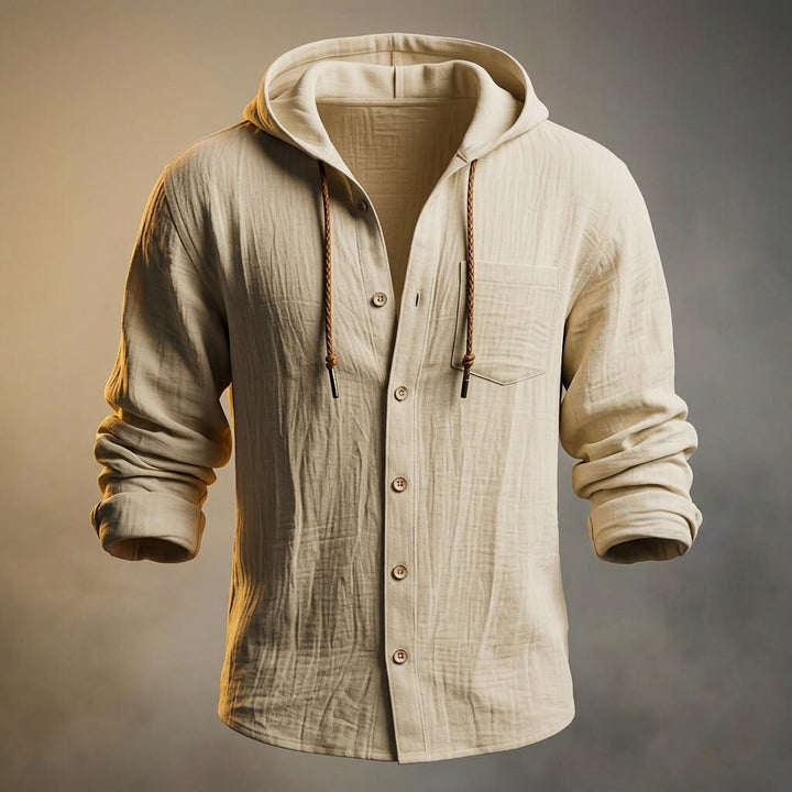 Miles Linen Hooded Jacket
