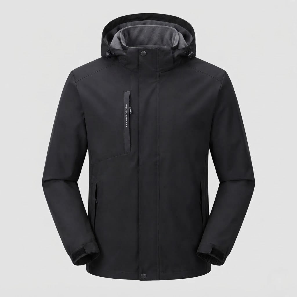 Men's lightweight outdoor jacket with adjustable hood Hudson & Parker