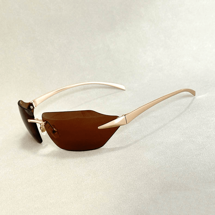 Golden Rimless Shades