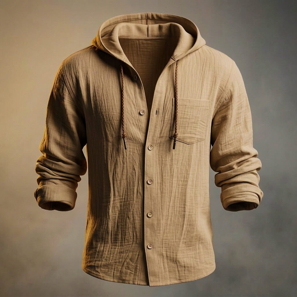 Miles Linen Hooded Jacket