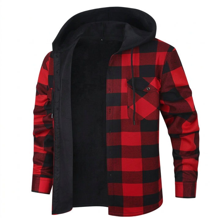 Elliot | Men's Hooded Shirt Jacket with Chest Pocket