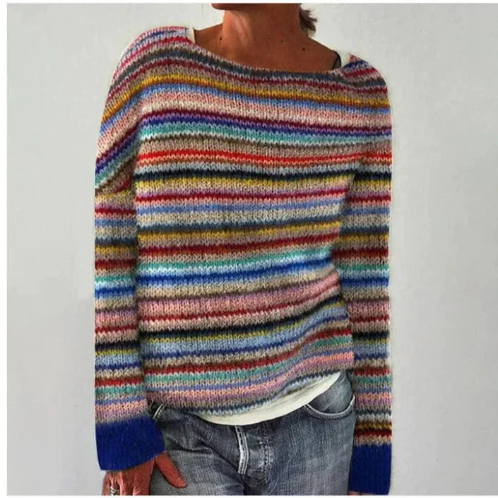 Fiona | Women’s Patterned Crewneck Sweater