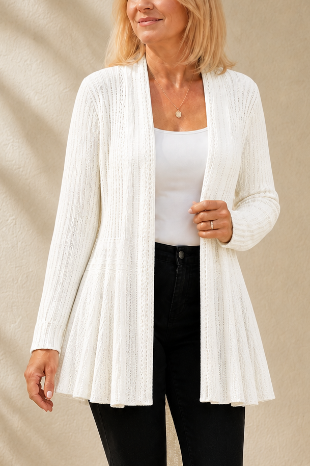 Hudson & Parker - Open-Front Waterfall Knit Cardigan