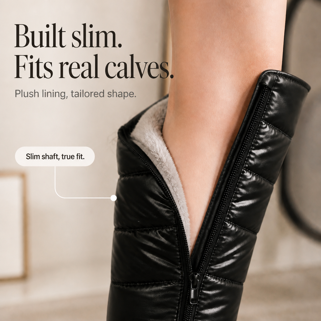 Hudson & Parker - Plush-Lined Bow Over-The-Knee Snow Boots