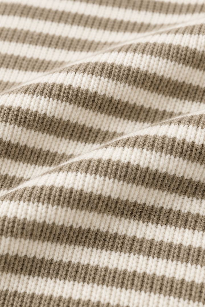 Hudson & Parker - Striped Open-Front Knit Cardigan