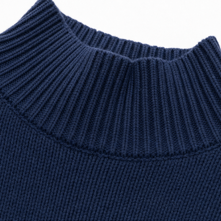 Hudson & Parker - Asymmetric Wrap-Front Lantern Sleeve Sweater