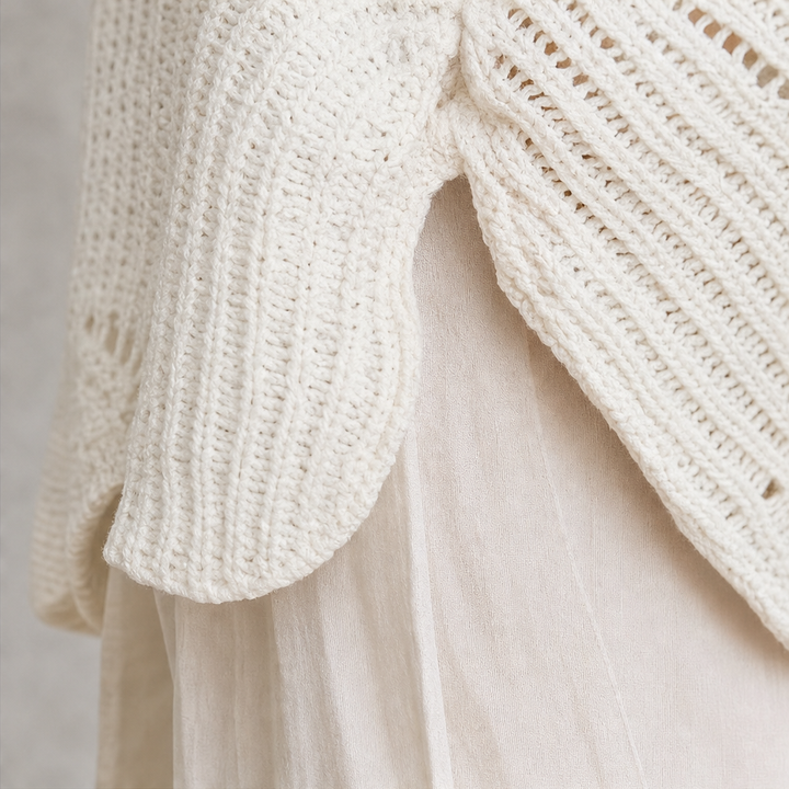 Hudson & Parker - Hollow Wave Batwing Sleeve Sweater