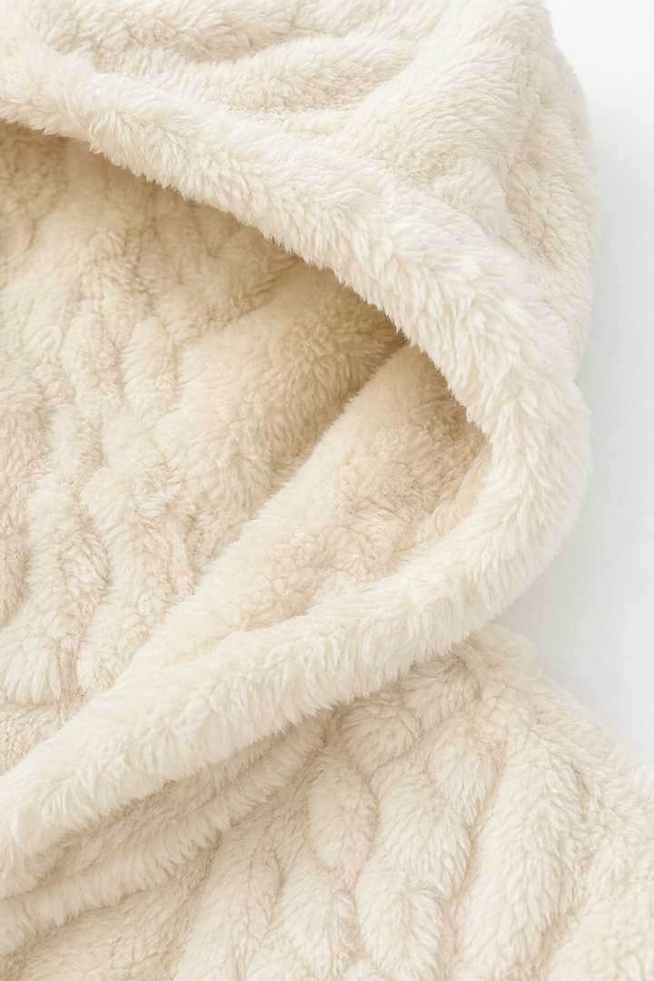 Hudson & Parker - Cable-Knit Hooded Longline Coat