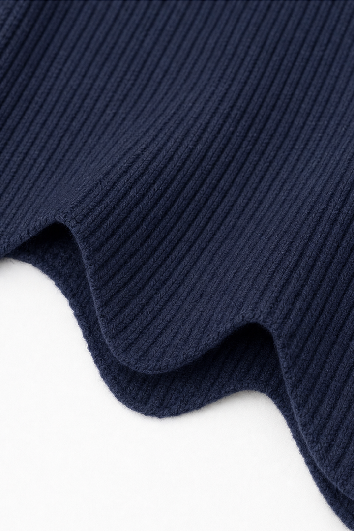 Hudson & Parker - Oversized Scalloped-Hem Button Cardigan
