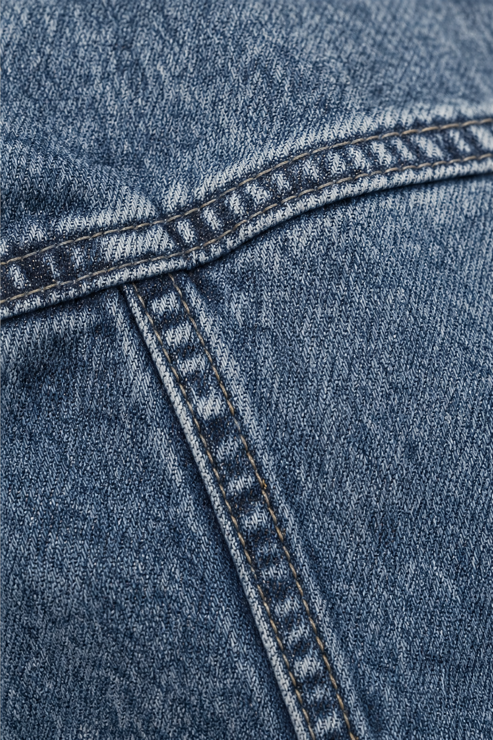 Hudson & Parker - Double Breasted Ruffle Denim Jacket