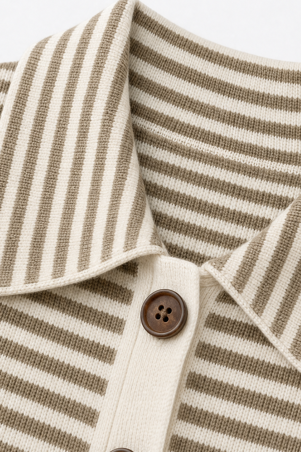 Hudson & Parker - Striped Open-Front Knit Cardigan