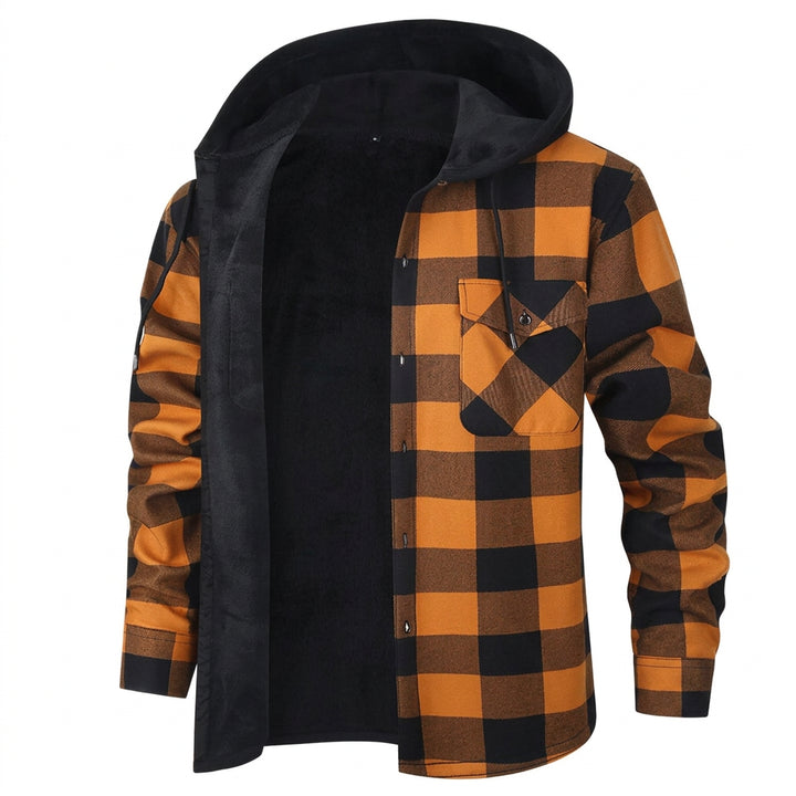 Elliot | Men's Hooded Shirt Jacket with Chest Pocket
