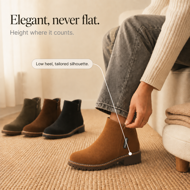 Hudson & Parker - Faux Shearling-Lined Suede Ankle Boots