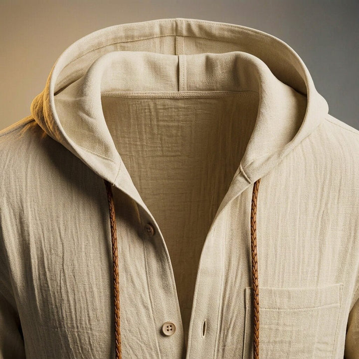 Miles Linen Hooded Jacket