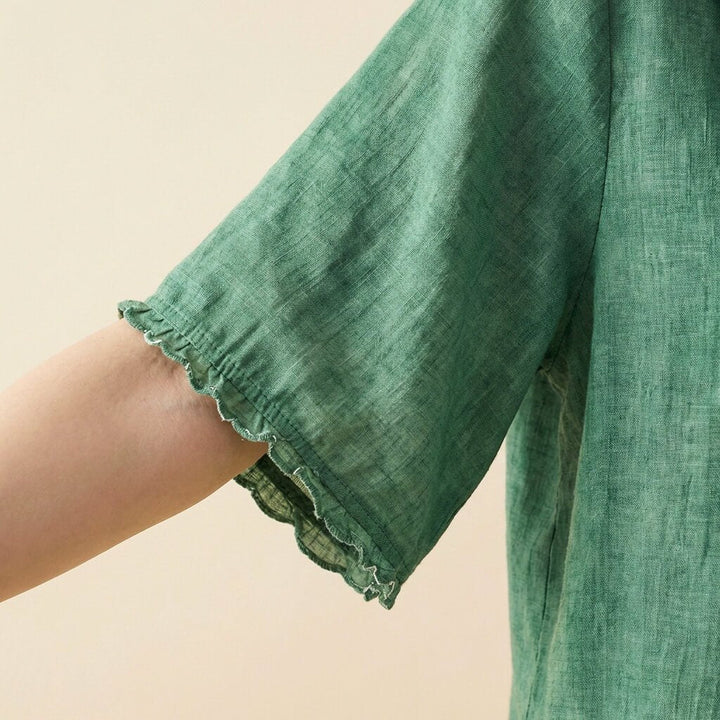 Clara -Linen Blouse
