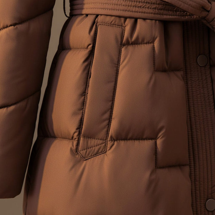 Anastasia Quilted Hooded Coat