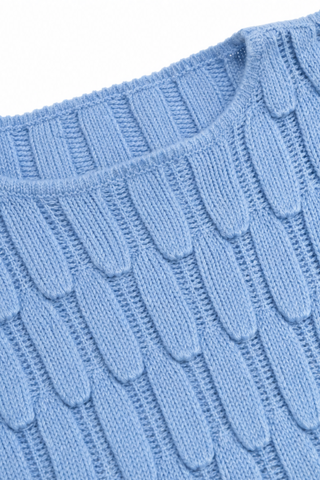 Hudson & Parker - Hollow-Out Leaf-Knit Oversized Sweater