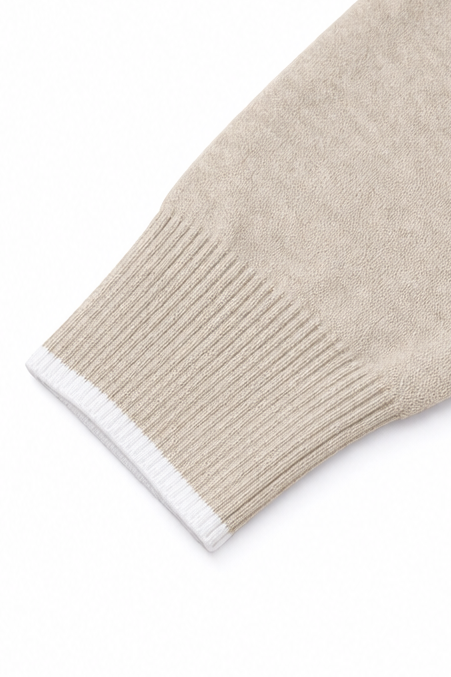 Hudson & Parker - Wavy-Trim V-Neck Knit Top