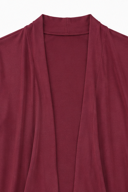 Hudson & Parker - 3/4 Sleeve Open Front Waterfall Cardigan
