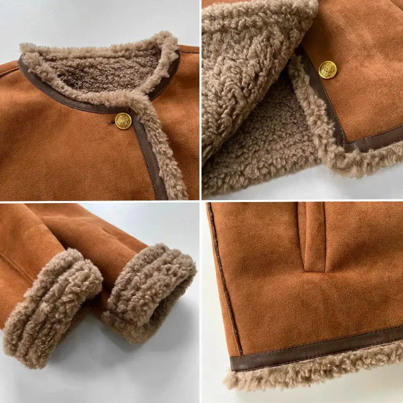 Evelyn | Stylish Shearling-Lined Jacket