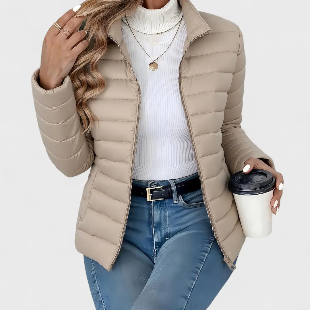 Ashley | Women Quilted Zip Front Puffer Jacket