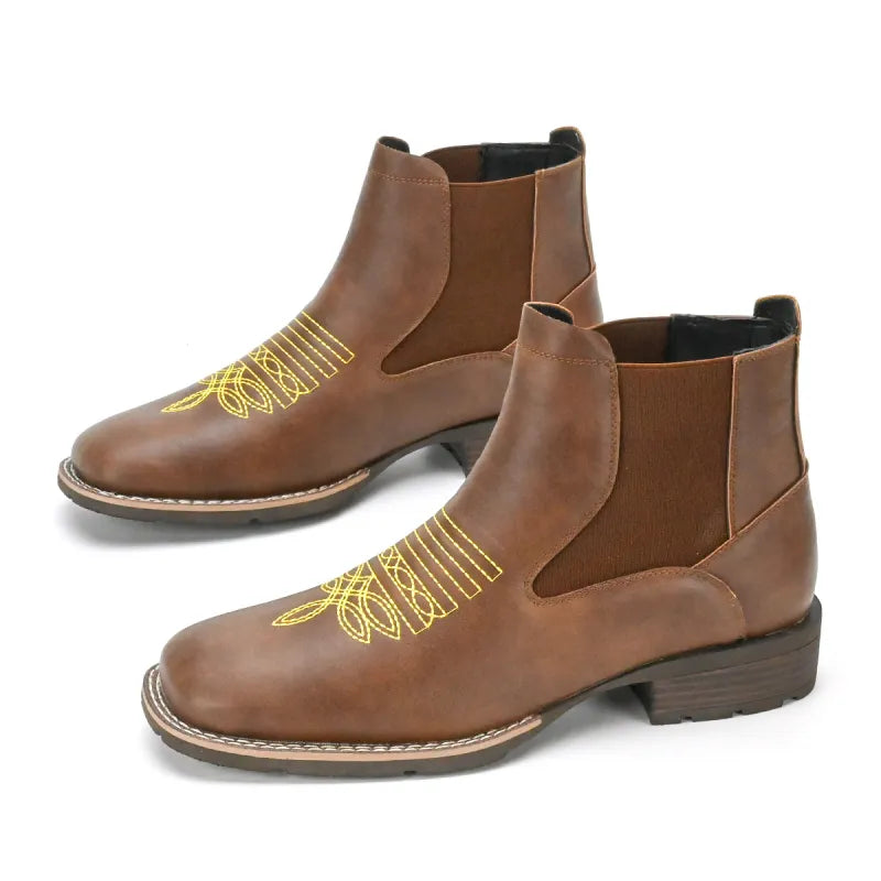 Kehlani | Women's Boots with Elastic Panels and Embroidery
