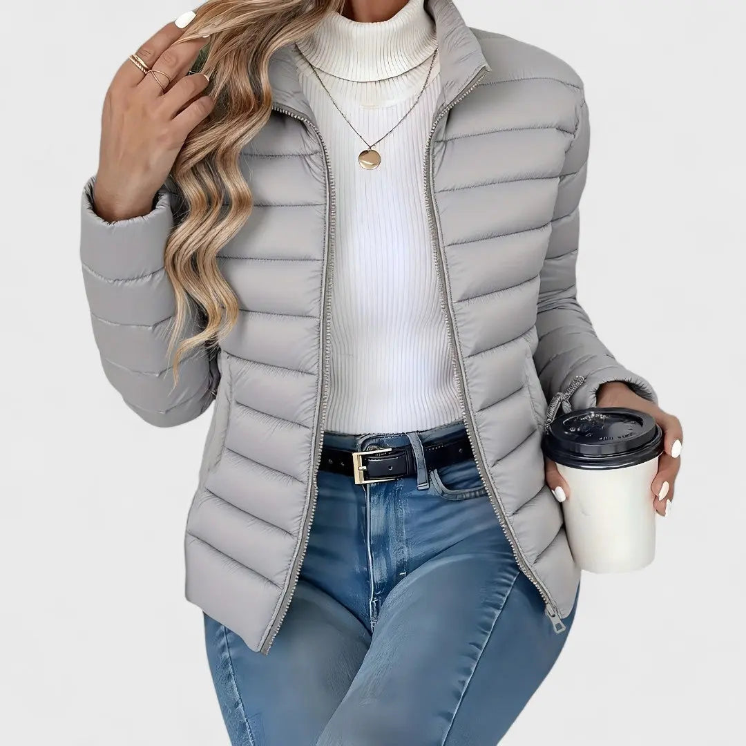 Ashley | Women Quilted Zip Front Puffer Jacket