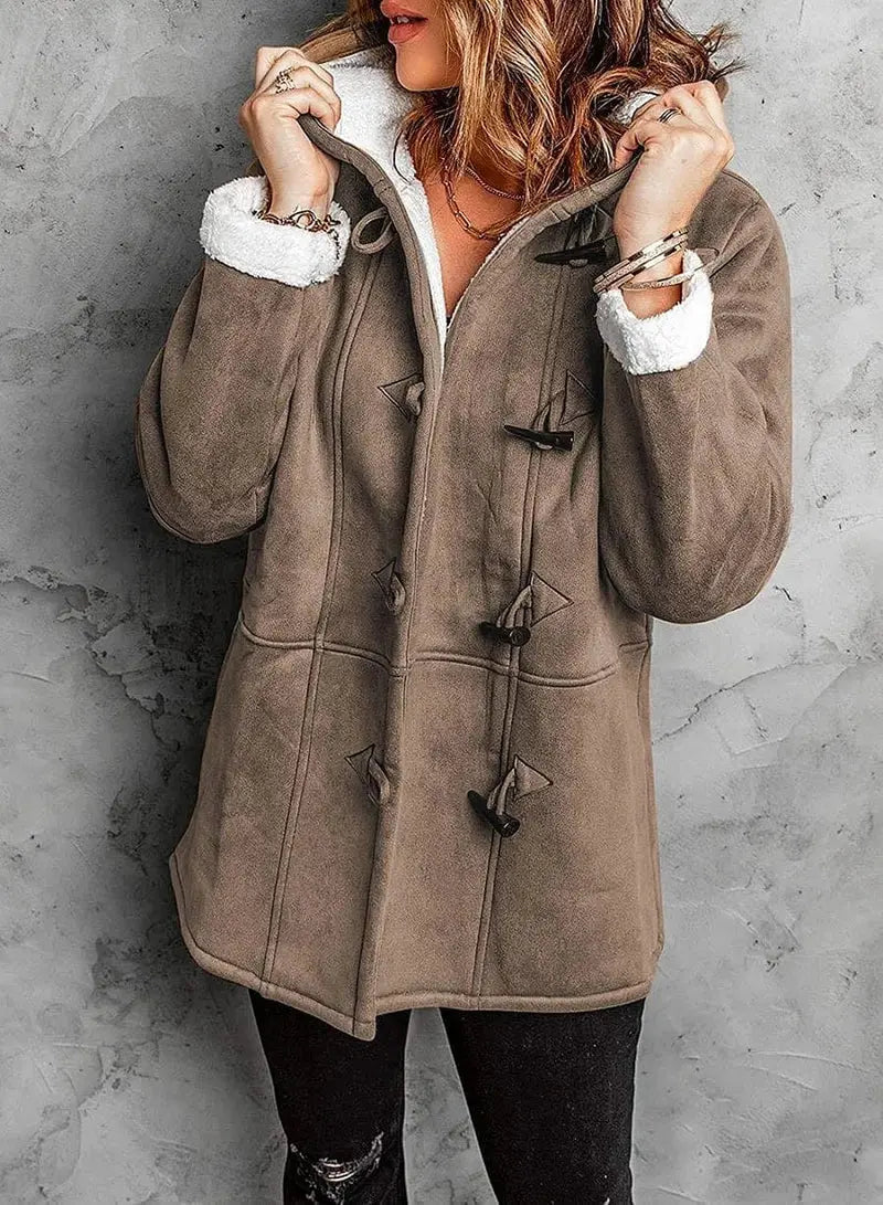 Amelia | Fleece-Lined Hooded Coat