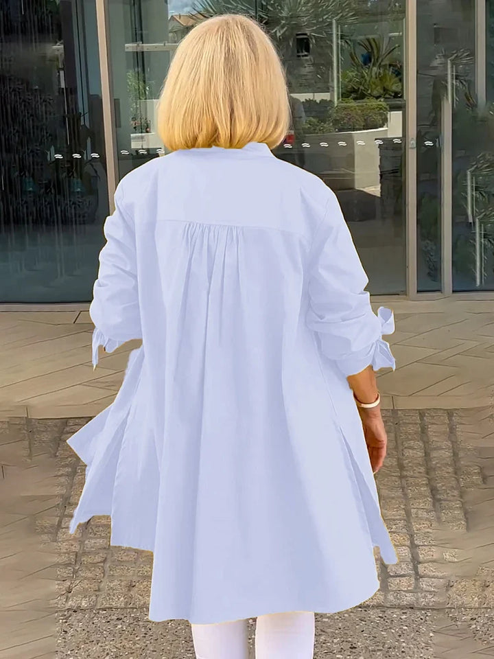 Elliora - Gathered Back Shirt Jacket