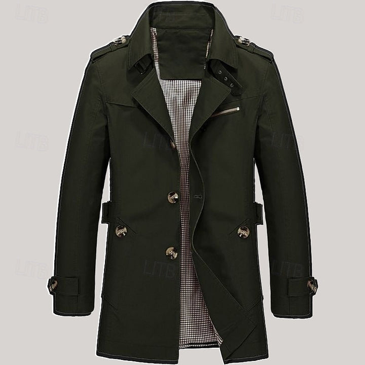 Leonard | Refined Single-Breasted Trench Coat