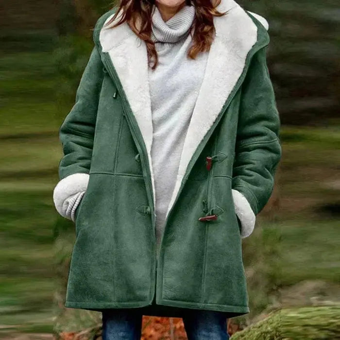Amelia | Fleece-Lined Hooded Coat