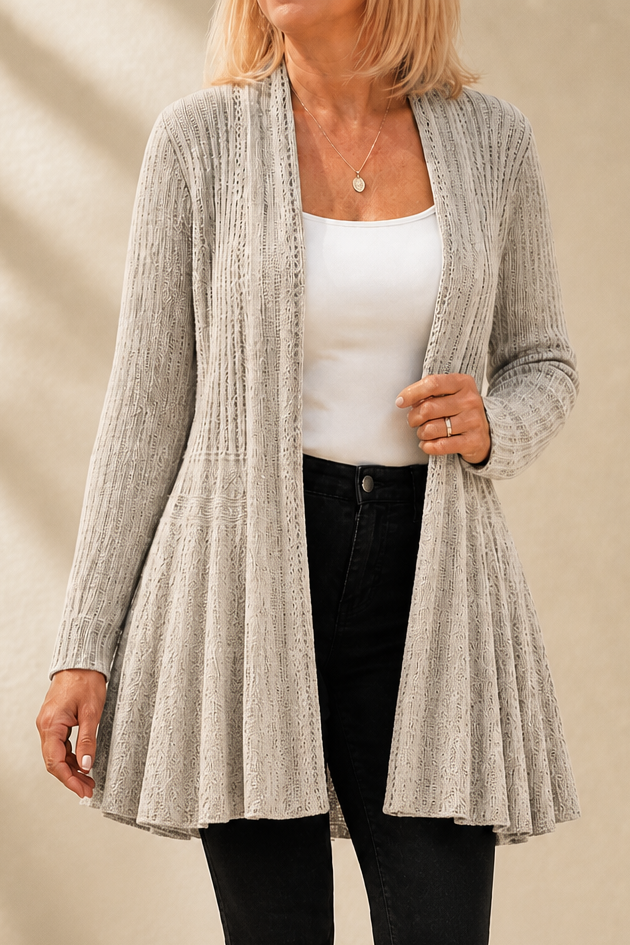 Hudson & Parker - Open-Front Waterfall Knit Cardigan