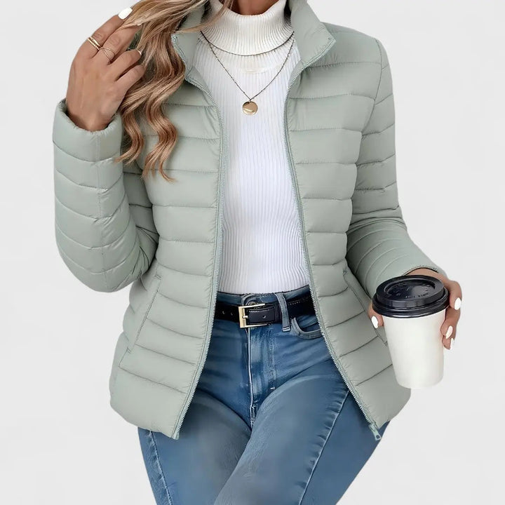 Ashley | Women Quilted Zip Front Puffer Jacket