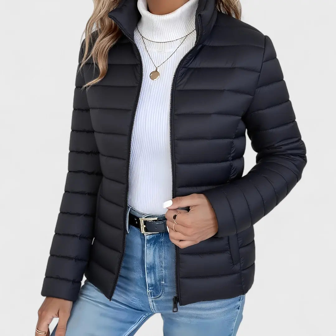 Ashley | Women Quilted Zip Front Puffer Jacket