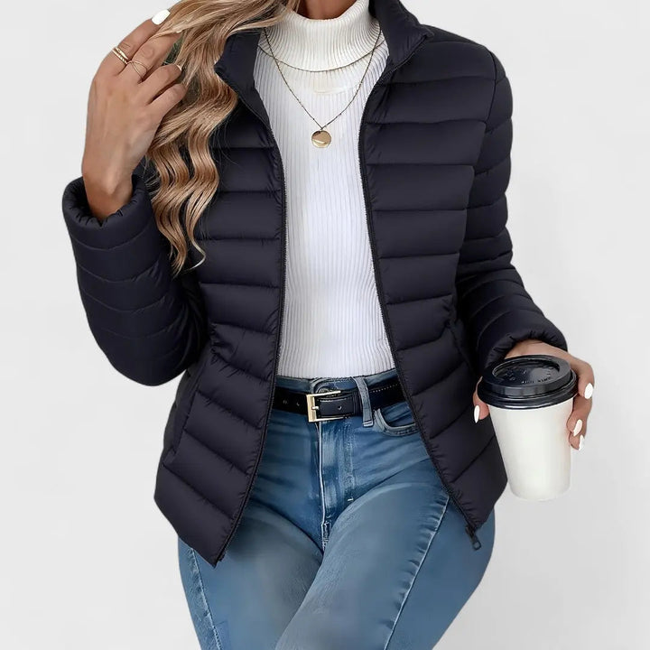 Ashley | Women Quilted Zip Front Puffer Jacket