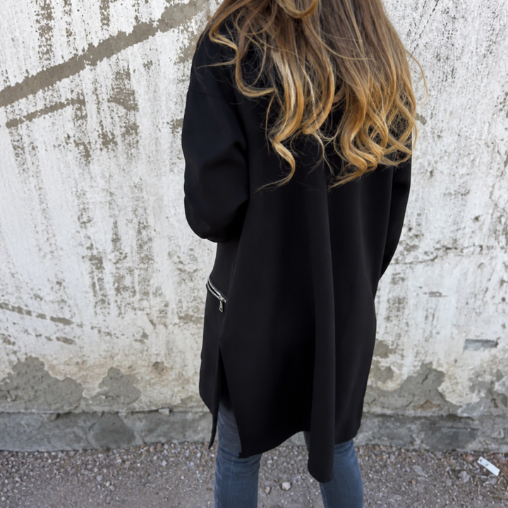 Hudson & Parker - Longline Open-Front Hooded Cardigan